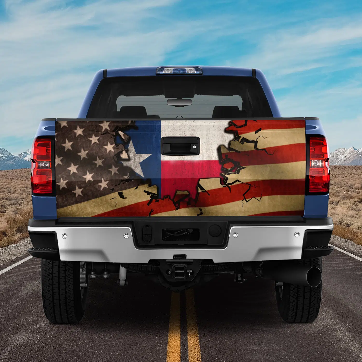 3KT. American Texas Tailgate Wrap Mockup 11