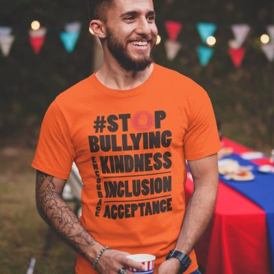 Alternative view of Unity Day Stop Bullying Prevention Month October Orange T-Shirt - V-Neck Shirt