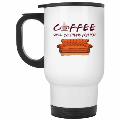 14 oz. White Travel Mug