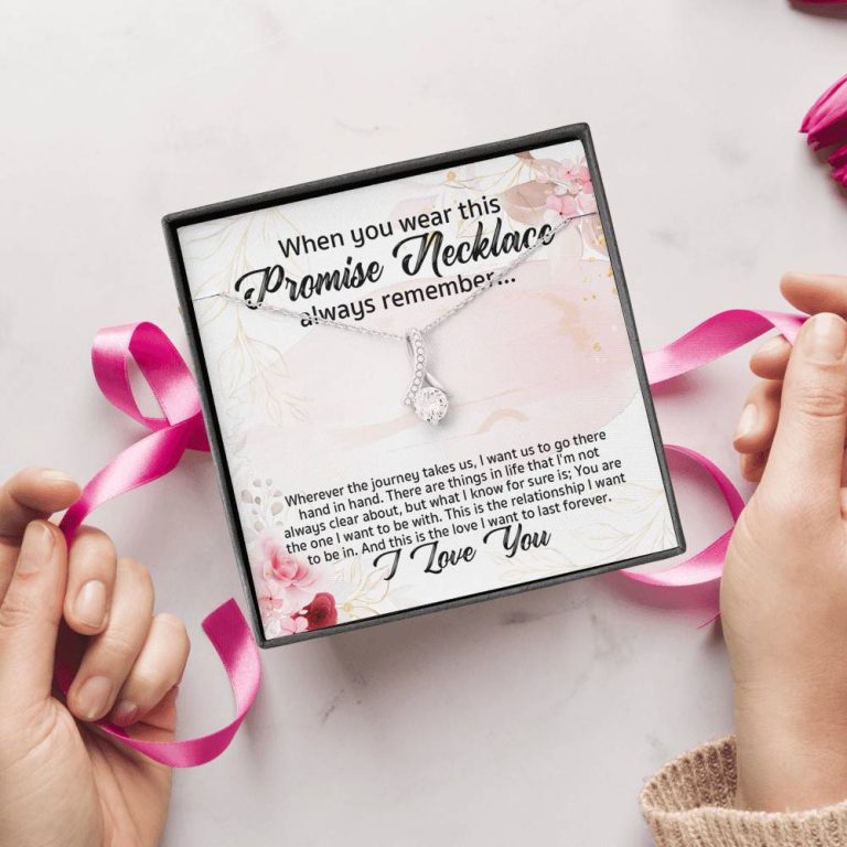 Promise Necklace For Girlfriend From Boyfriend Alluring Beauty Necklace - Girlfriend Anniversary Gifts
