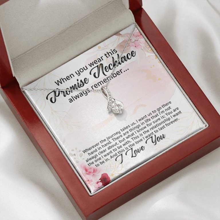 Promise Necklace For Girlfriend From Boyfriend Alluring Beauty Necklace - Girlfriend Anniversary Gifts