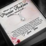 Promise Necklace For Girlfriend From Boyfriend Alluring Beauty Necklace - Girlfriend Anniversary Gifts
