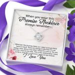 Promise Necklace For Girlfriend From Boyfriend Love Knot Necklace - Girlfriend Anniversary Jewelry Gifts