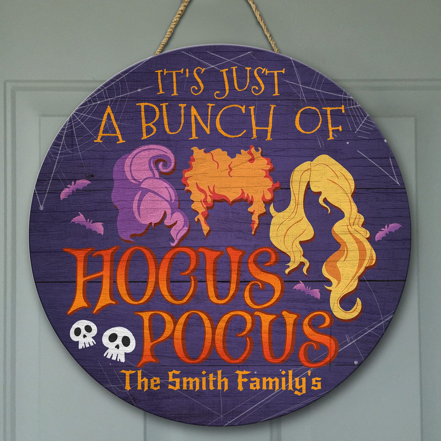 8VT. A Bunch Of Hocus Pocus-sample design Door Sign Mockup 9