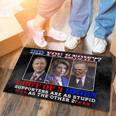 Did You Know 1 Out Of 3 Biden Supporters Are As Stupid As The Other 2 Doormat - Outdoor Indoor Doormat