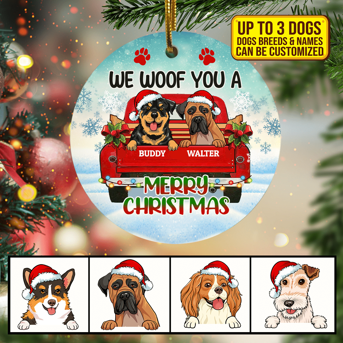 5KT. We Woof You A Merry Christmas (Custom 1200) - A