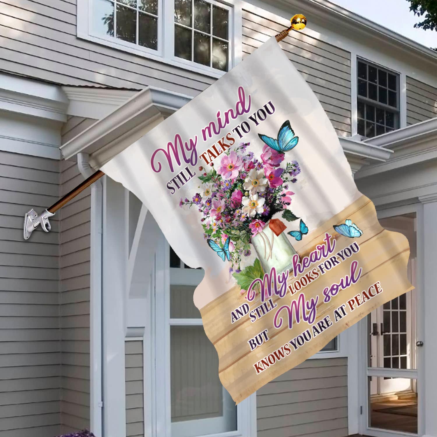 1BN. At Peace FLAG 30x40 House Flag Mockup 6