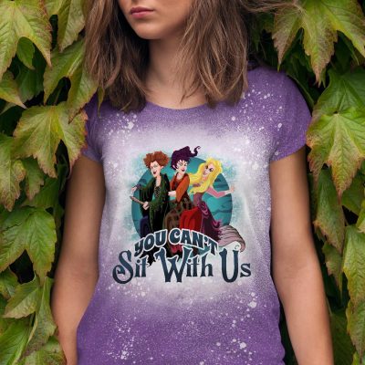 Alternative view of You Can't Sit with Us Hocus Sublimation Bleached T-Shirt