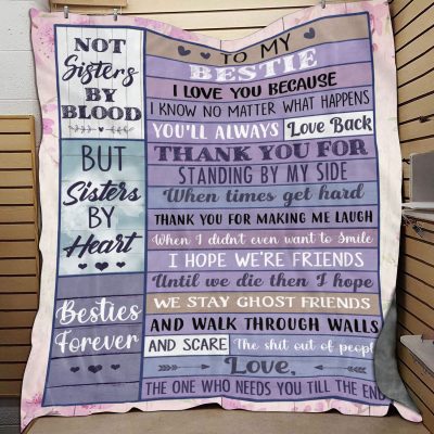 Bestie Gifts for Women to My Bestie I Love You Because I Know No Matter What Happens Vintage Fleece Blanket - Mink Blanket