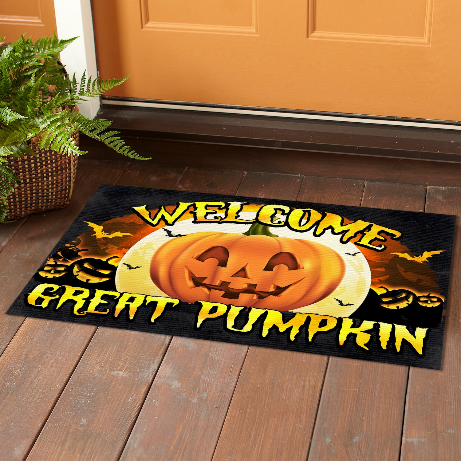 3Th. Welcome Great Pumpkin(4) Doormat mockup 1