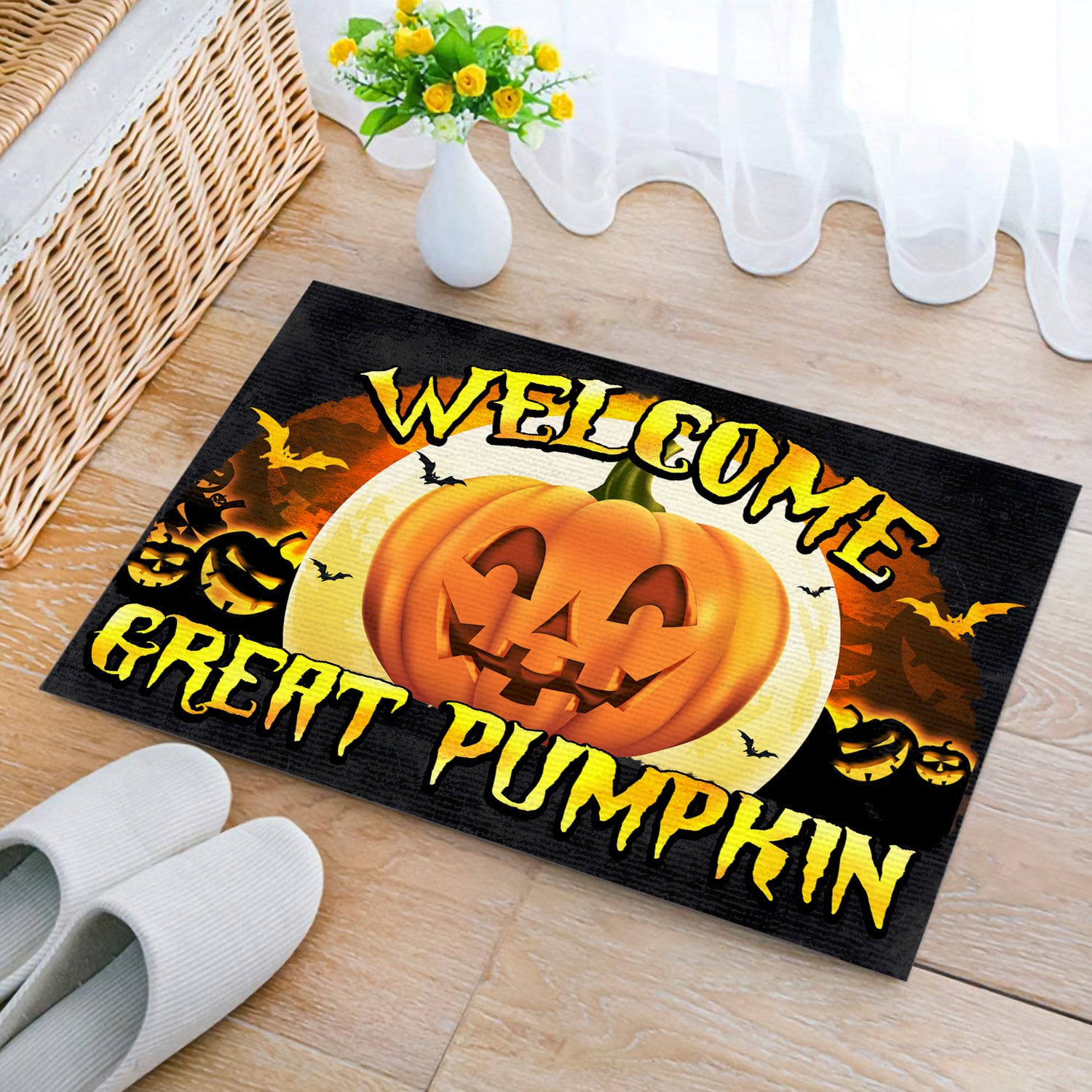 3Th. Welcome Great Pumpkin(4) Doormat mockup 2