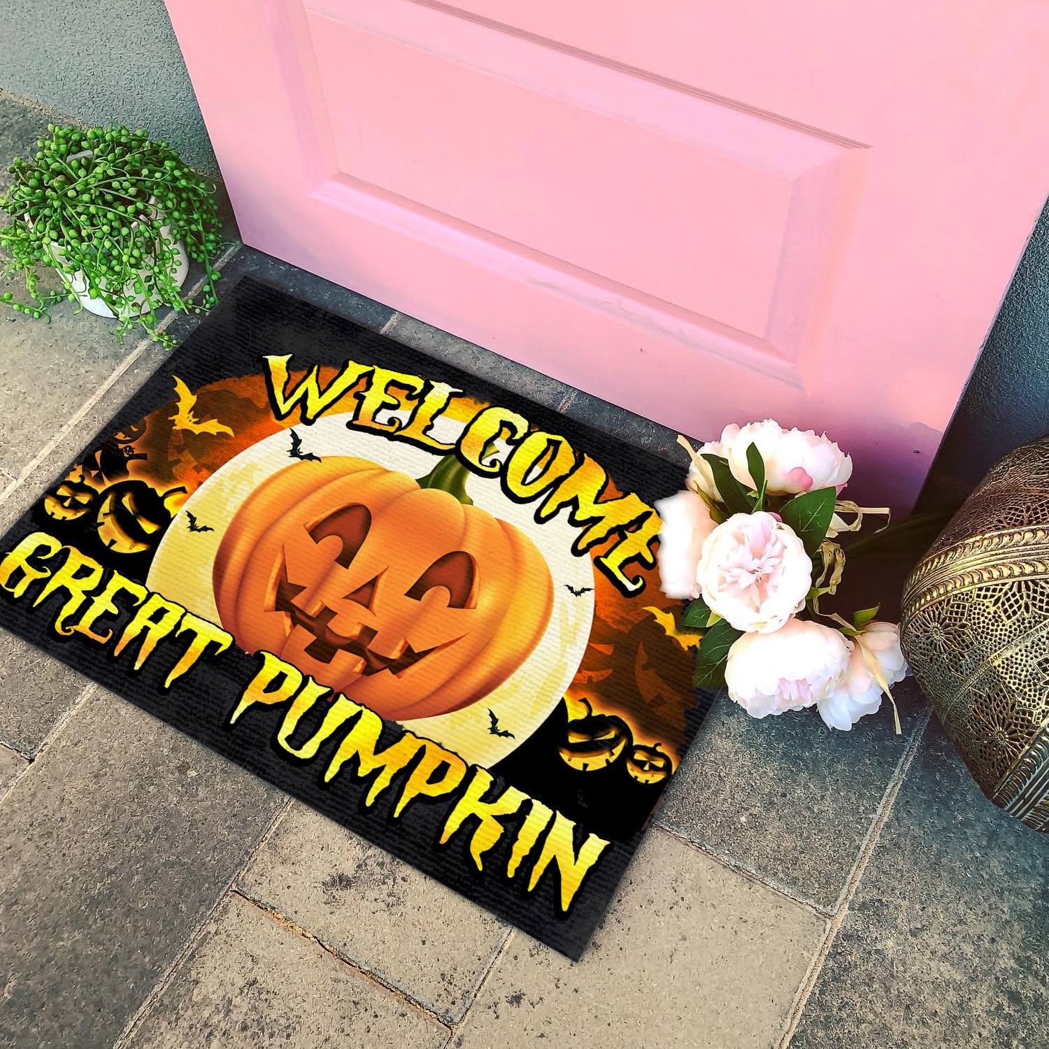 3Th. Welcome Great Pumpkin(4) Doormat mockup 4