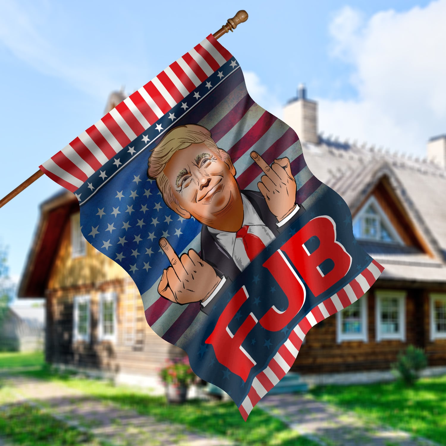 30X40 (10) House Flag Mockup 5