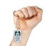 My Beloved Wife from Husband I Watched You Suffer but All I Could Do Was Sit Close By Dog Tag Pendant Necklace My Beloved Wife from Husband I Watched You Suffer but All I Could Do Was Sit Close By Dog Tag Pendant Necklace