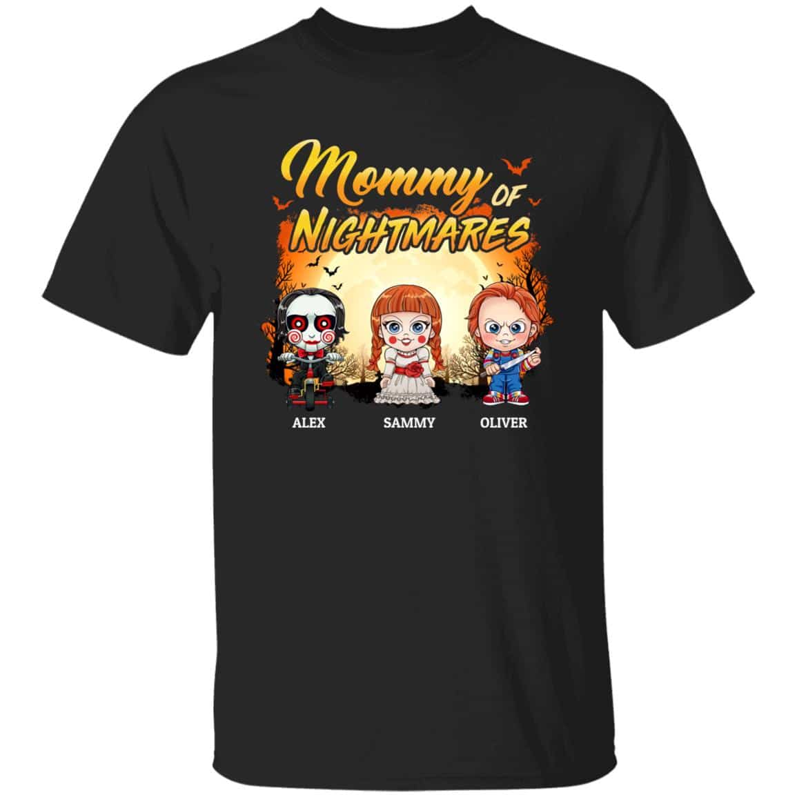 Personalized mommy 1, Black, Unisex T-Shirt