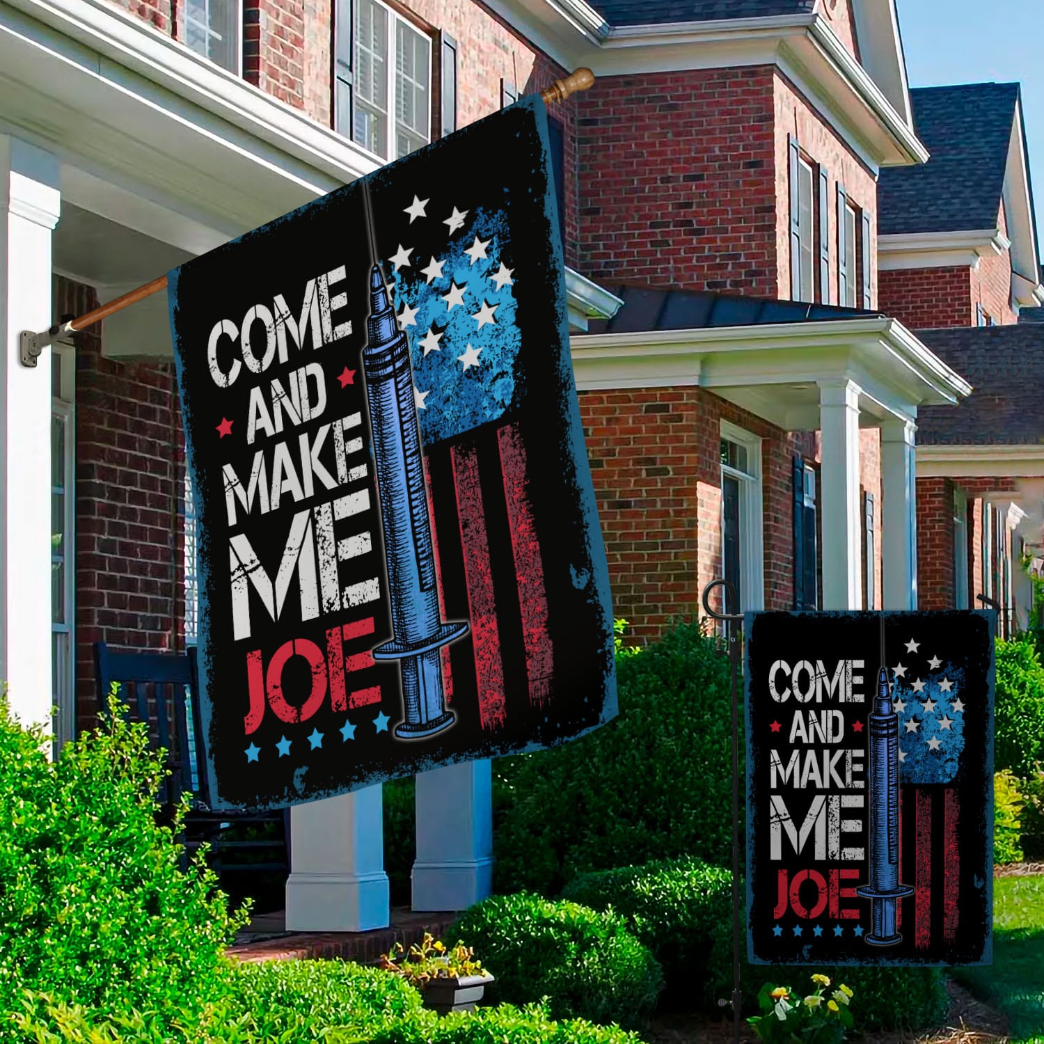1BN. Come Take It Joe 30x40 Garden & House Mockup 2