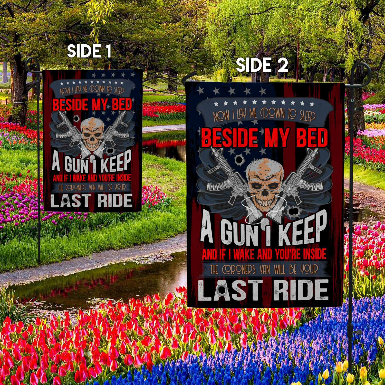 2BN uu tien. I Lay Me Down 30x40 Garden Flag Mockup 2 Side-2