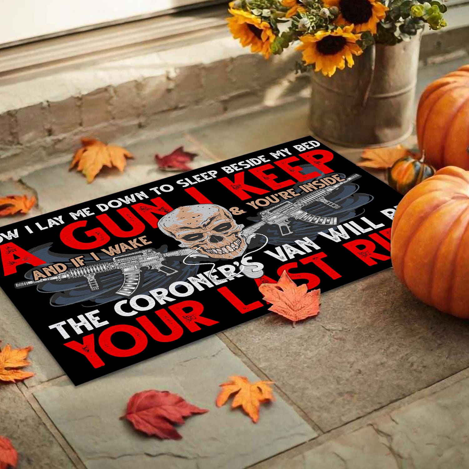 2BN uu tien. I Lay Me Down Doormat Doormat mockup 9