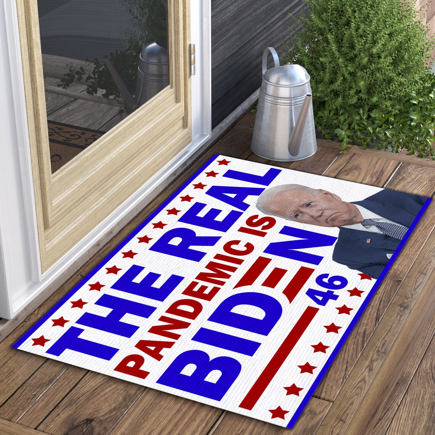 2LV. The Real Pandemic Doormat Doormat mockup 3