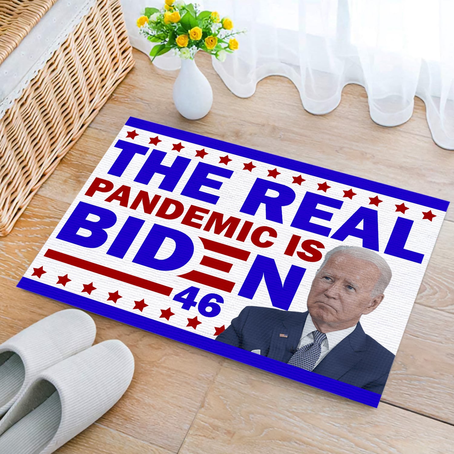 2LV. The Real Pandemic Doormat Doormat mockup 2