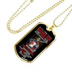 Knight Templar To My Badass Son If Fate Whispers To You You Can't Stand With The Storm Dog Tag Pendant Necklace