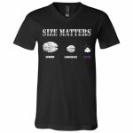 size t, Black, V-Neck T-Shirt