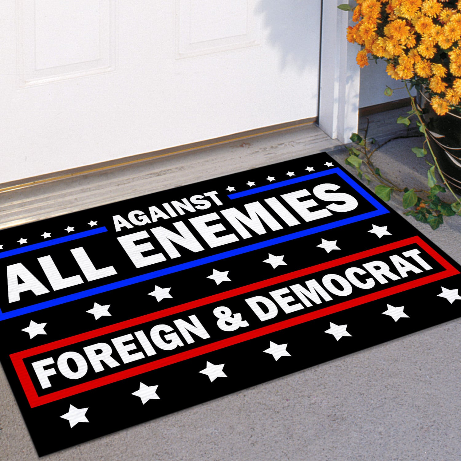 1NH. Uu tien. Against All Enemies Doormat Doormat mockup 11