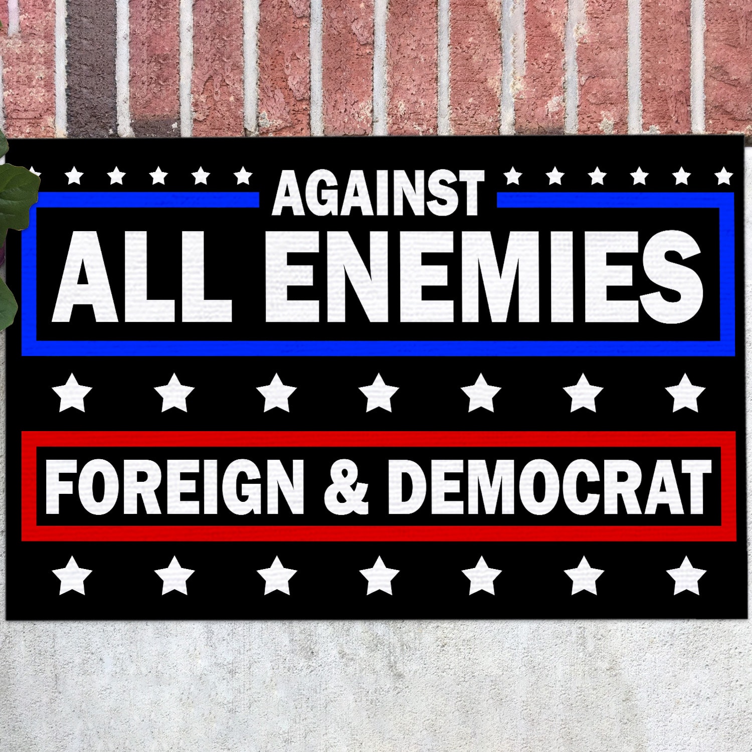 1NH. Uu tien. Against All Enemies Doormat Doormat mockup 12