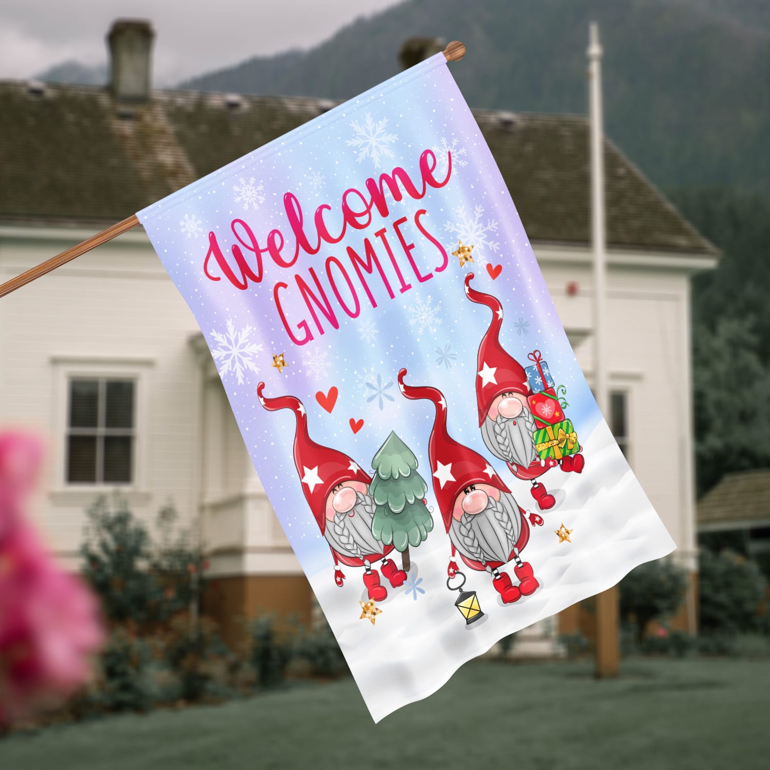 30X40 House Flag Mockup 4