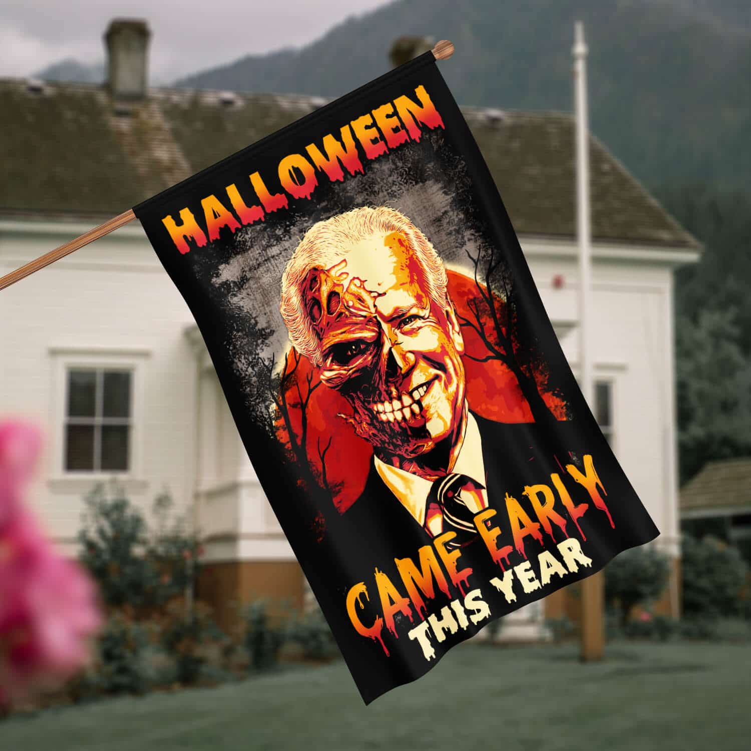 30x40 House Flag Mockup 4