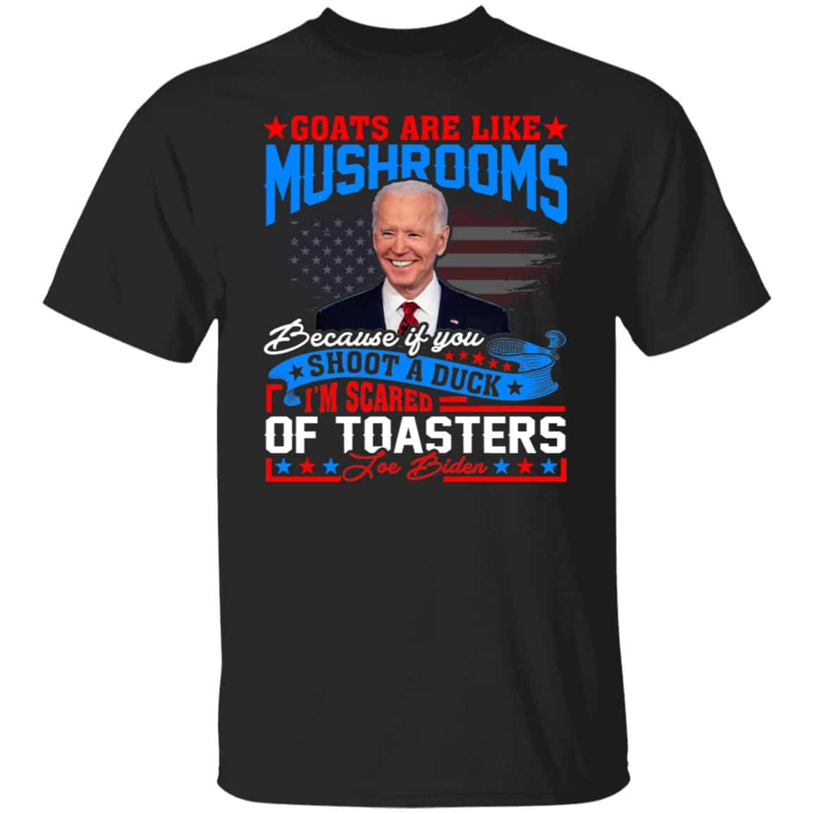 5UT. Goats Are Like Mushrooms (6), Black, Unisex T-Shirt