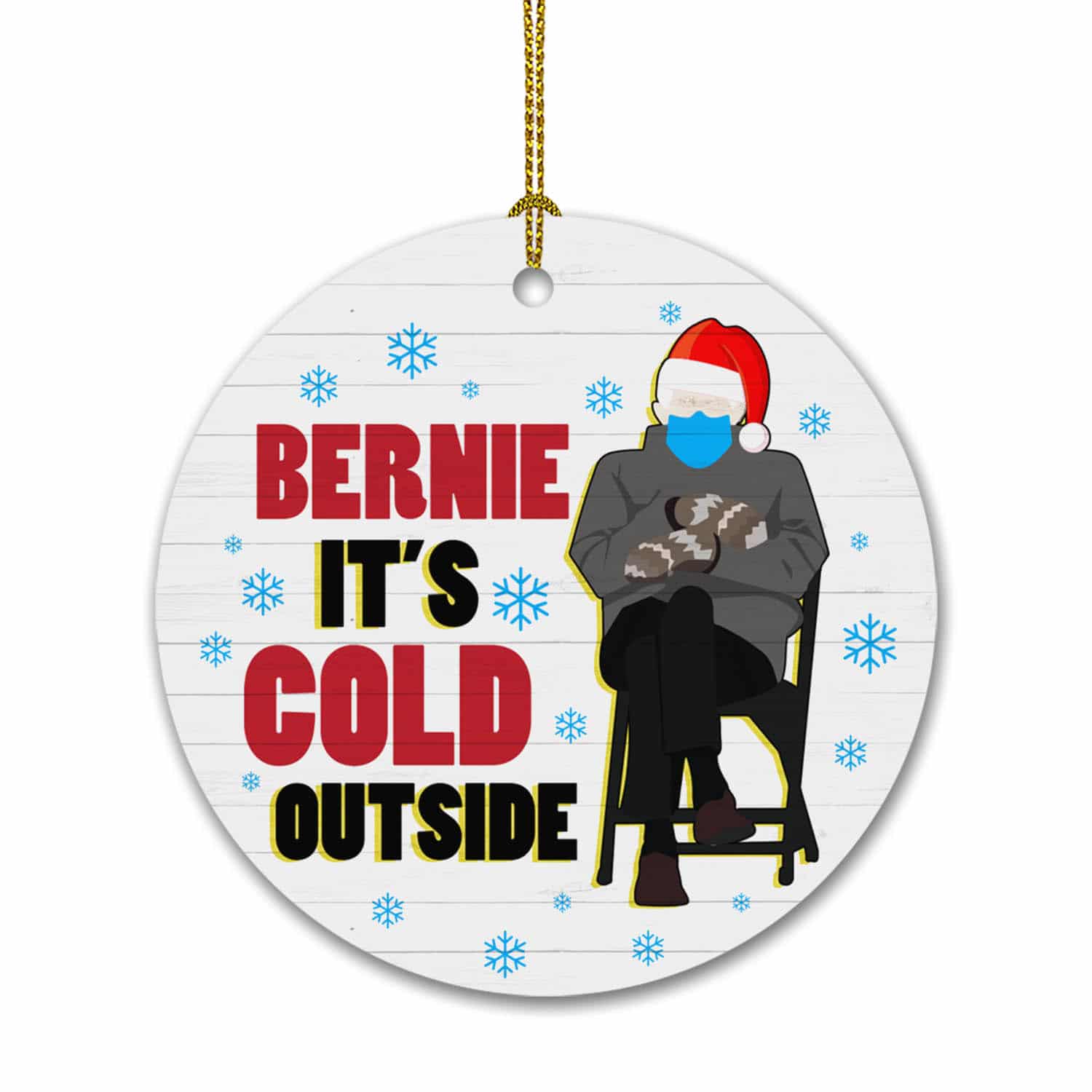 4LV. Bernie Its Cold Ornament Mockup 3