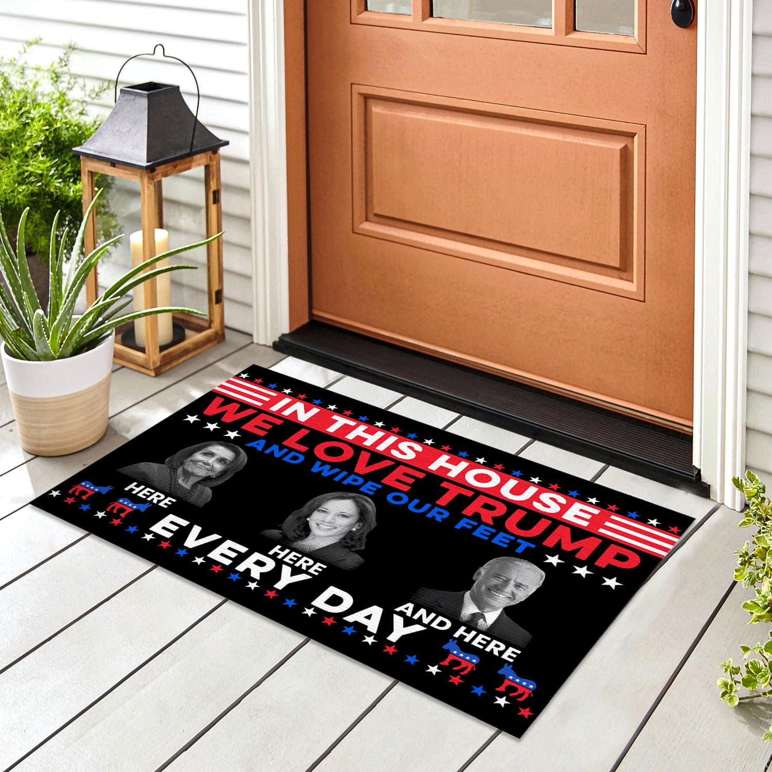 2O. NEW We Love Trump Doormat (5)-fix Doormat mockup 8