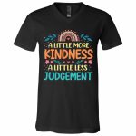 8Th. Little More Kindness (4), Black, V-Neck T-Shirt