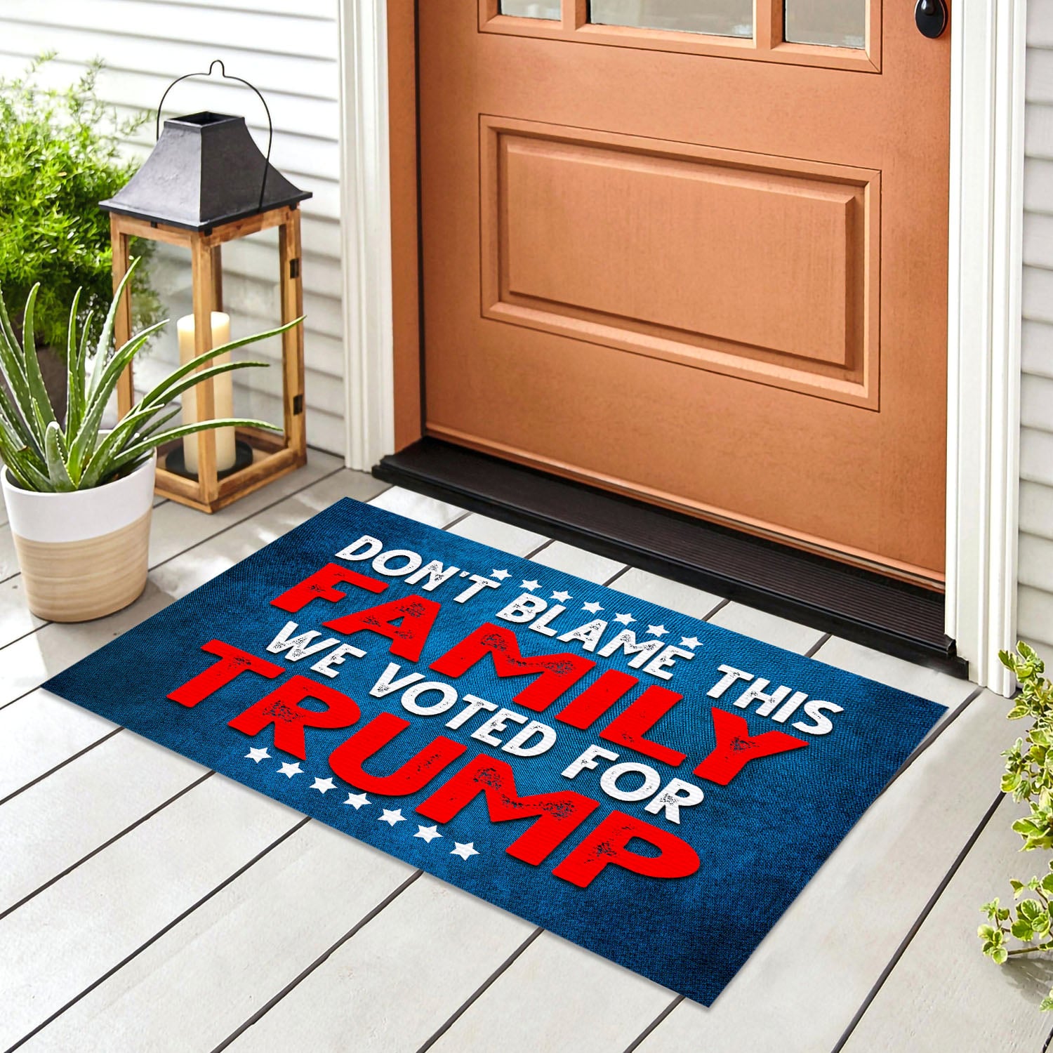4 HG. Don't Blame This Family FIXX Doormat mockup 8