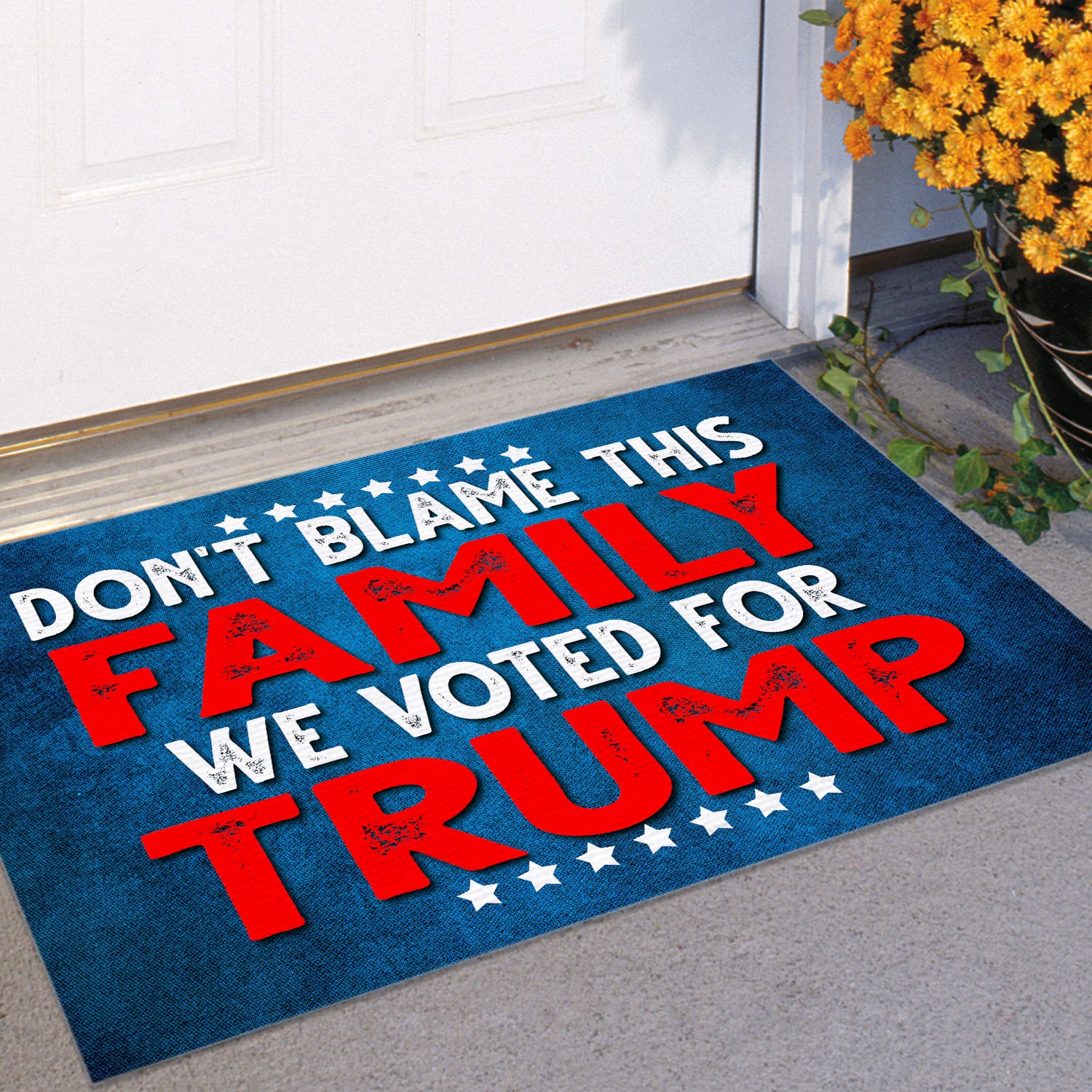4 HG. Don't Blame This Family FIXX Doormat mockup 11