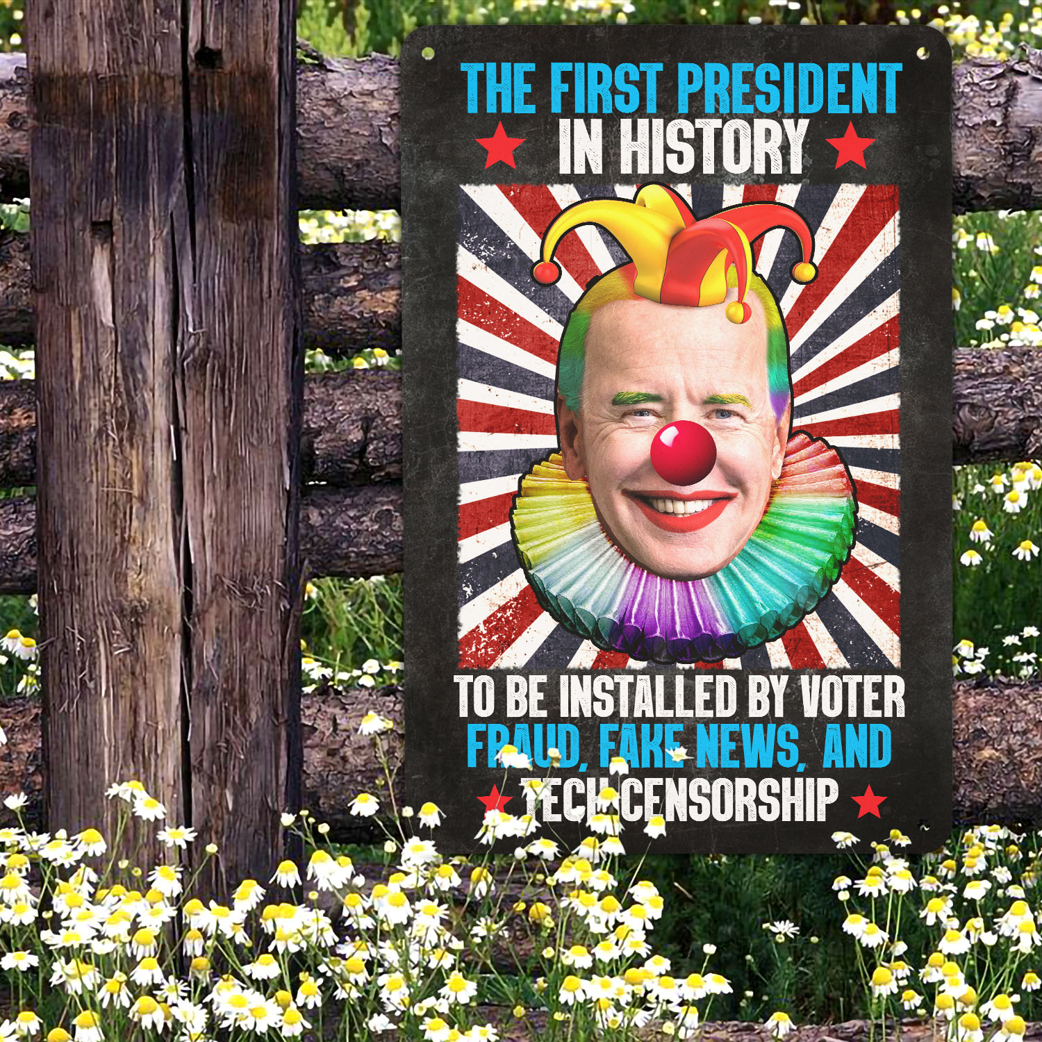 27 HG. First President In History Metal Sign (2) Metal Sign Mockup 10