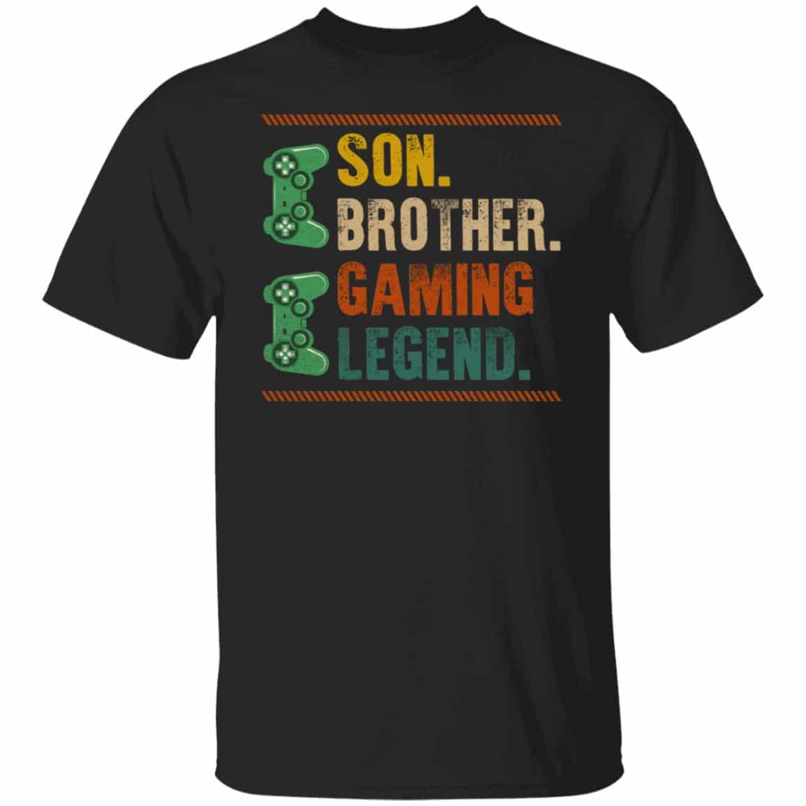 6Th. Son Brother Gaming, Black, Unisex T-Shirt