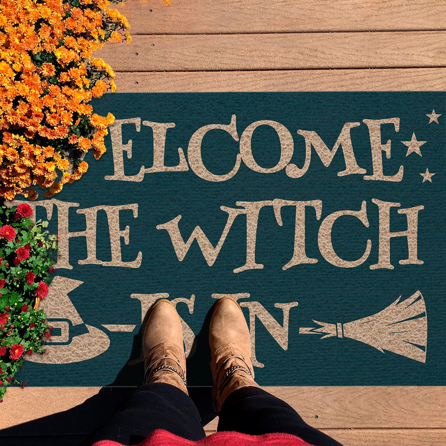 7Th. Witch Is In (4) Doormat mockup 7