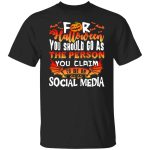 4O. For Halloween, Black, Unisex T-Shirt