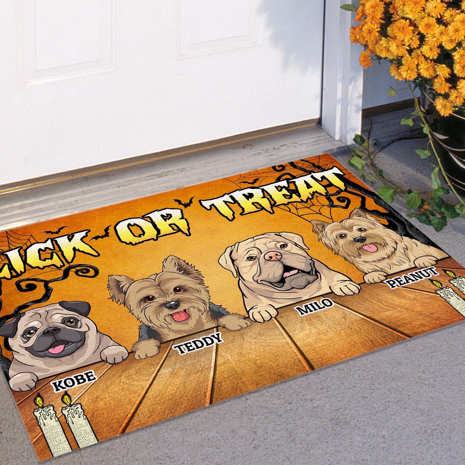35 HG. Lick Or Treat (Sample Design 4) Doormat Mockup 11