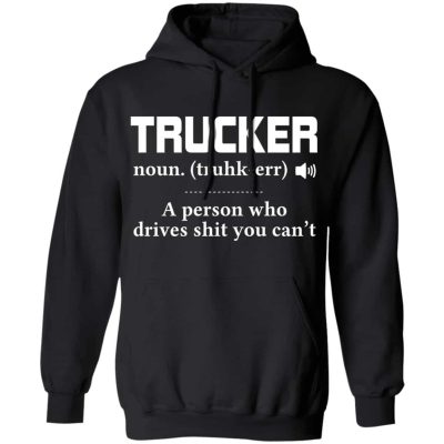 trucker, Black, Hoodie
