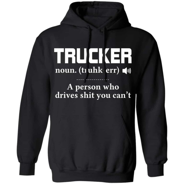 trucker, Black, Hoodie