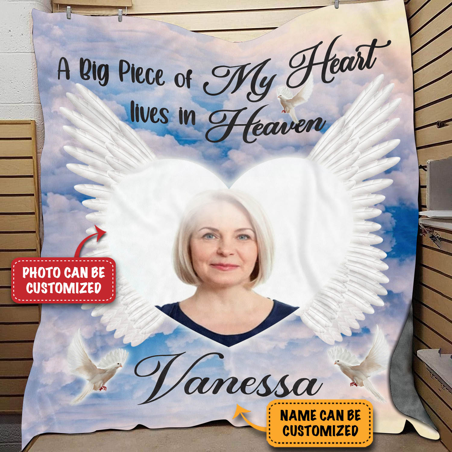 3VT. A Big Piece Photo Blanket Mockup 3