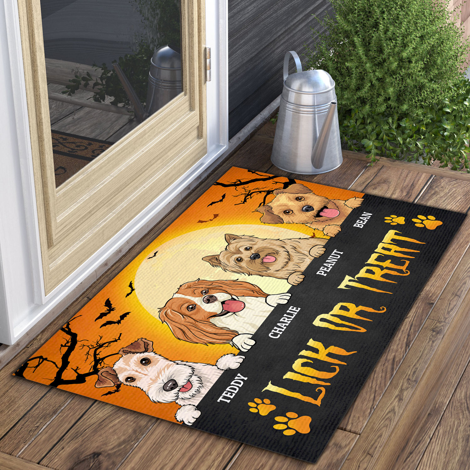 6VT. Lick Or Treat Dog Breeds (Sample 4) Doormat mockup 3