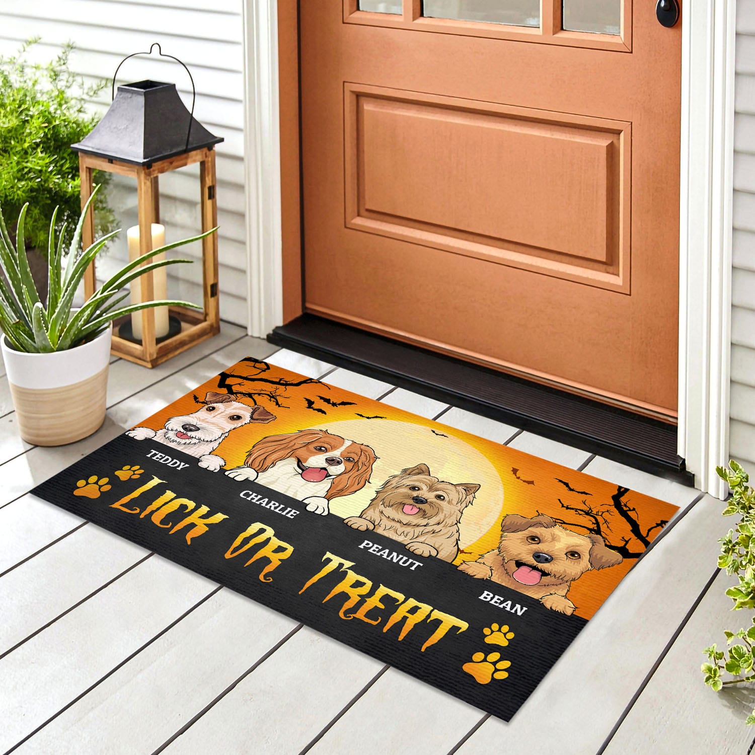 6VT. Lick Or Treat Dog Breeds (Sample 4) Doormat mockup 8