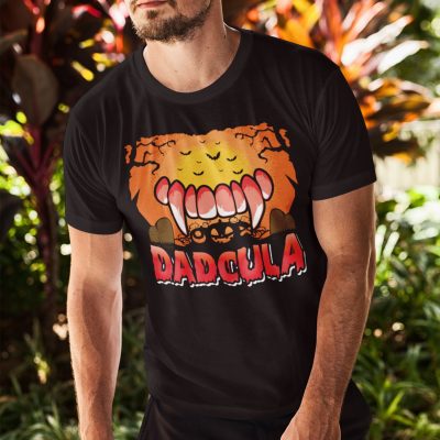 Alternative view of Dadcula Funny Vampire Halloween Dad T-Shirt - Halloween Gift for Dad