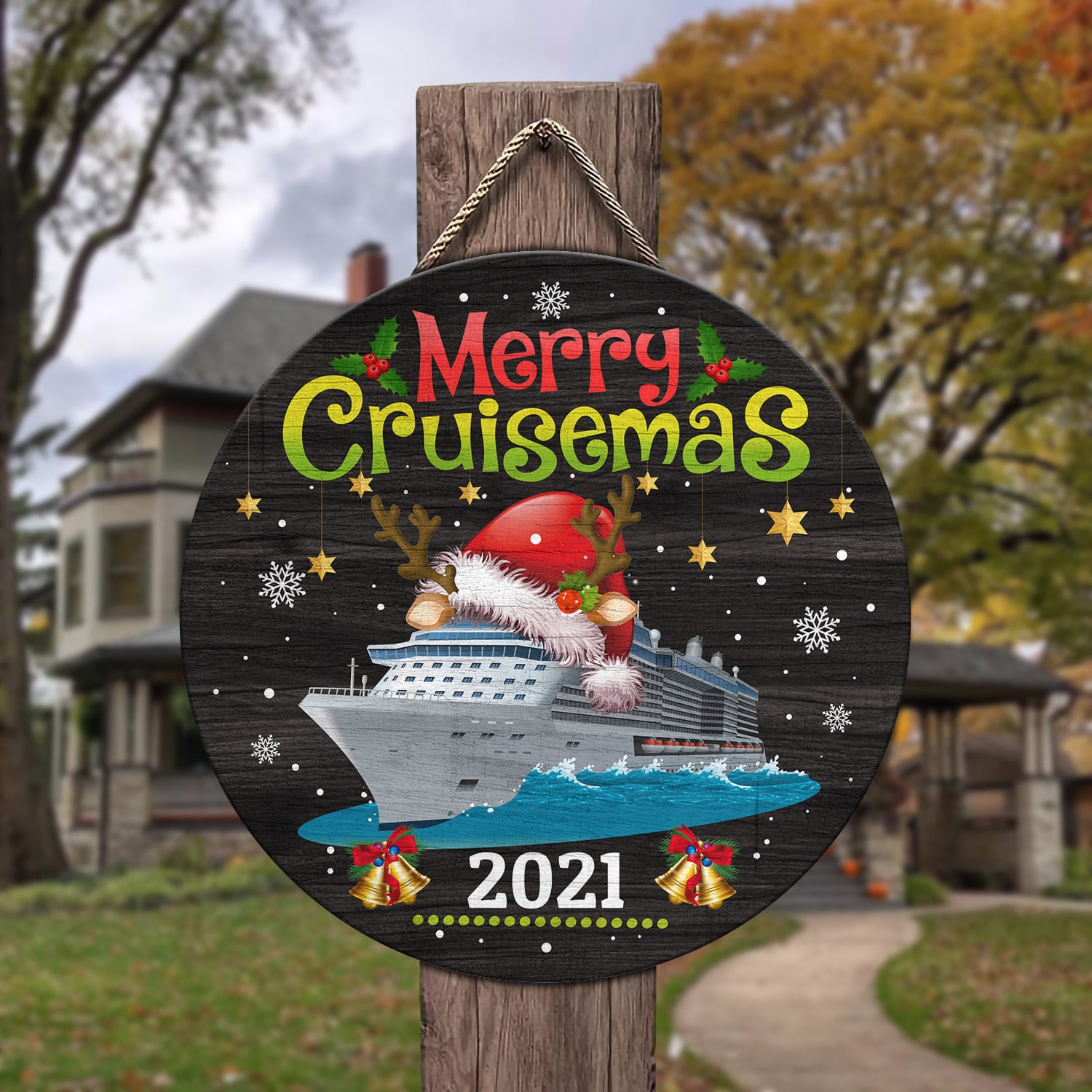 1Th. Merry Cruisemas DOORSIGN Door Sign Mockup 3