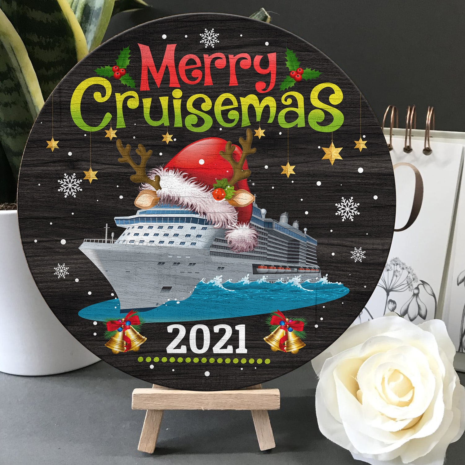 1Th. Merry Cruisemas DOORSIGN Door Sign Mockup 5