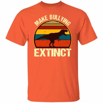 8. Make Bullying Extinct (4), Orange, Unisex T-Shirt